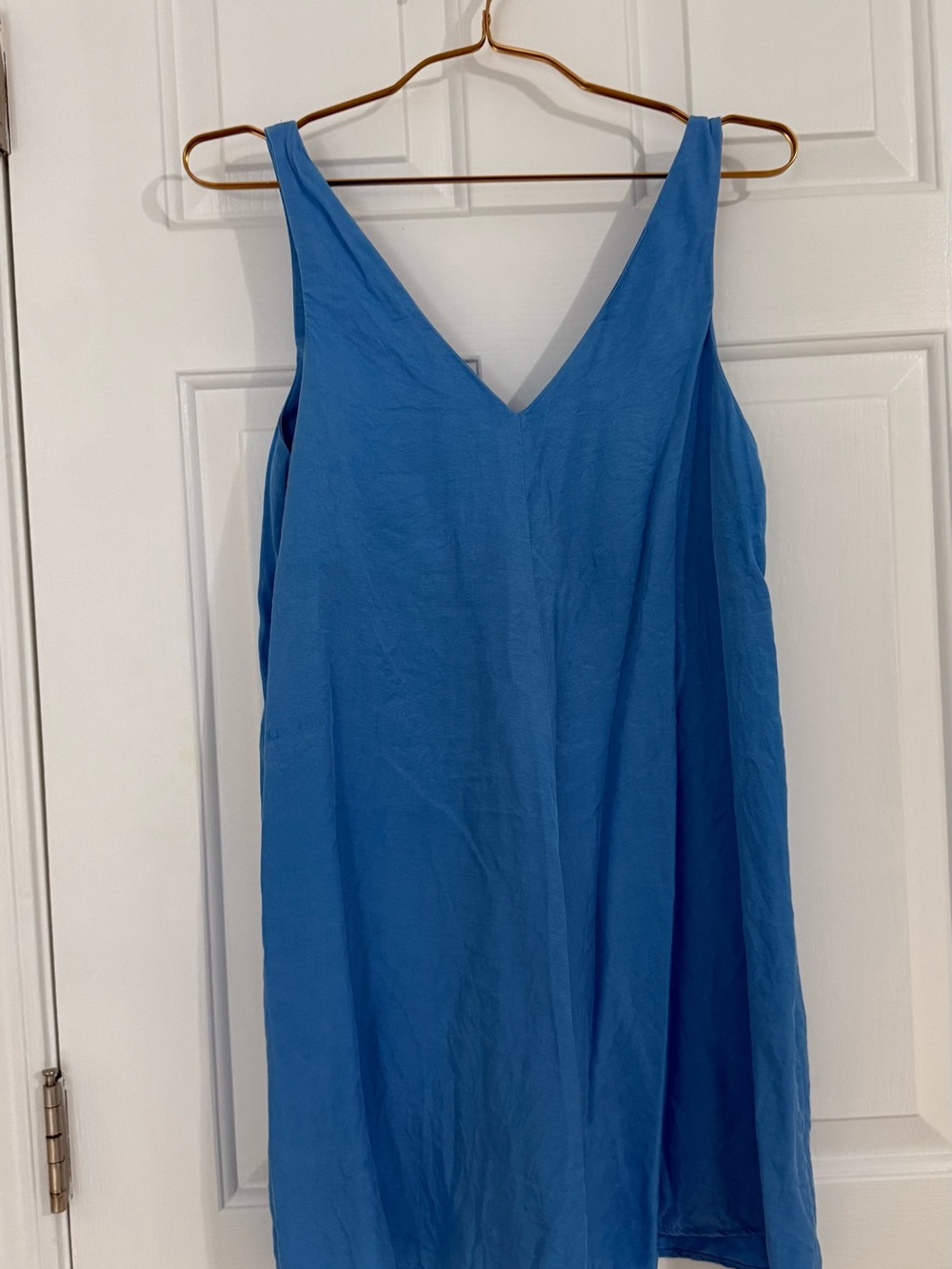 Zara Blue V-Neck Mini Dress